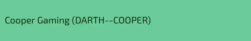 Cooper Gaming (DARTH--COOPER)